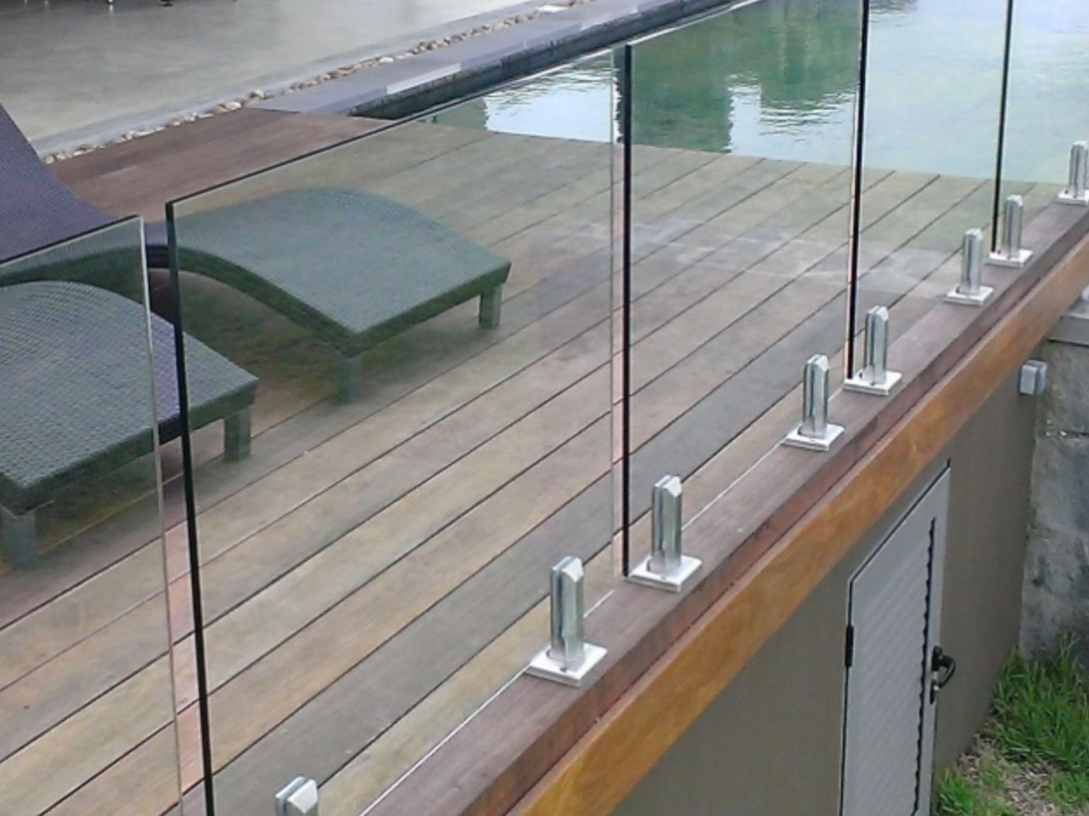 glass Glass Railing
